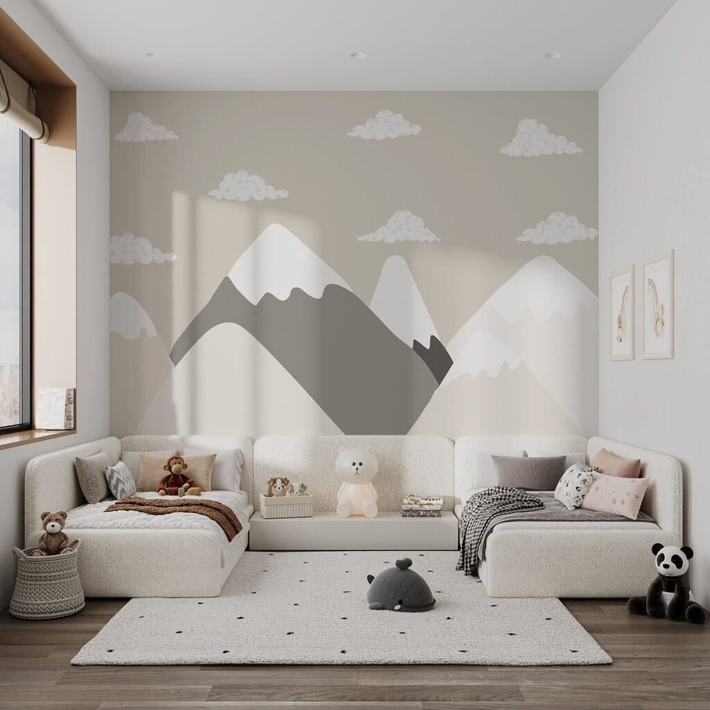 Montañas nevadas bajo nubes — interior 2