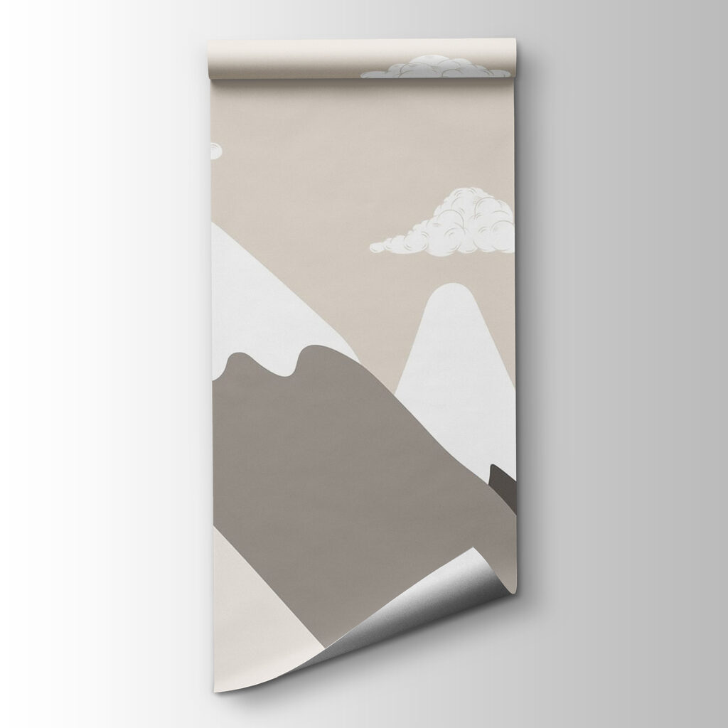 Montañas nevadas bajo nubes — vista del producto