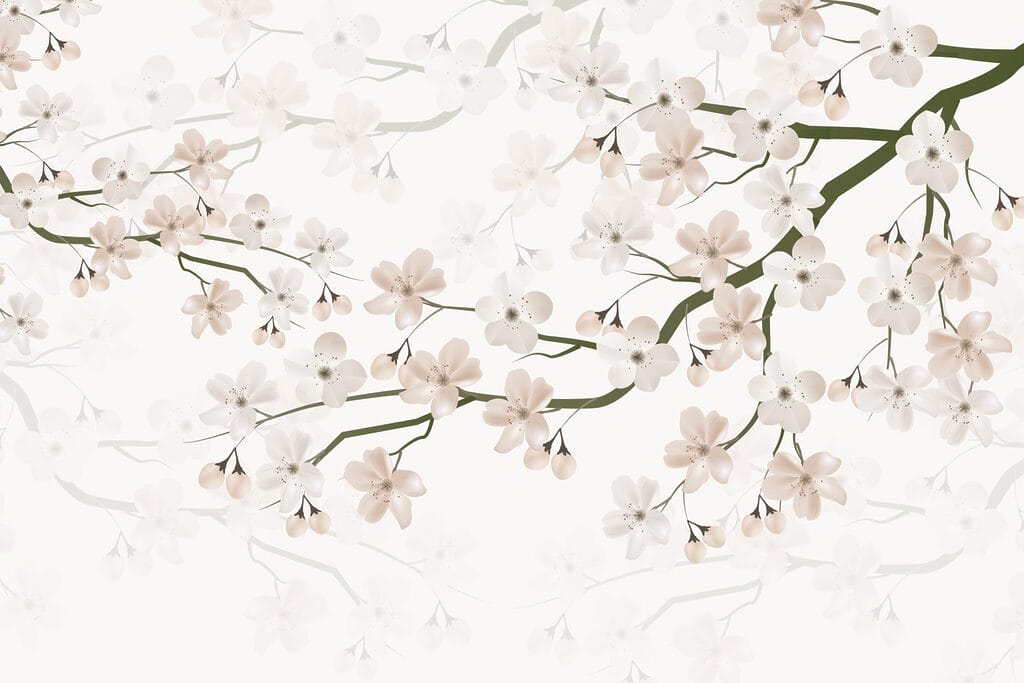 Ramas curvas en rosa — diseño completo