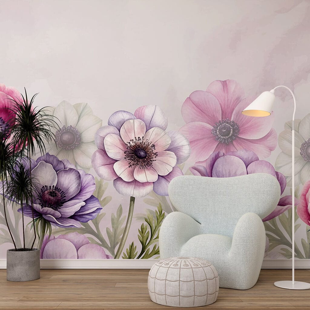 Flores violetas al pie — interior 2