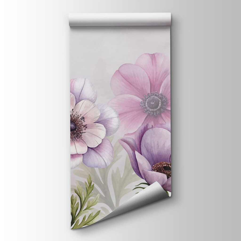 Flores violetas al pie — vista del producto
