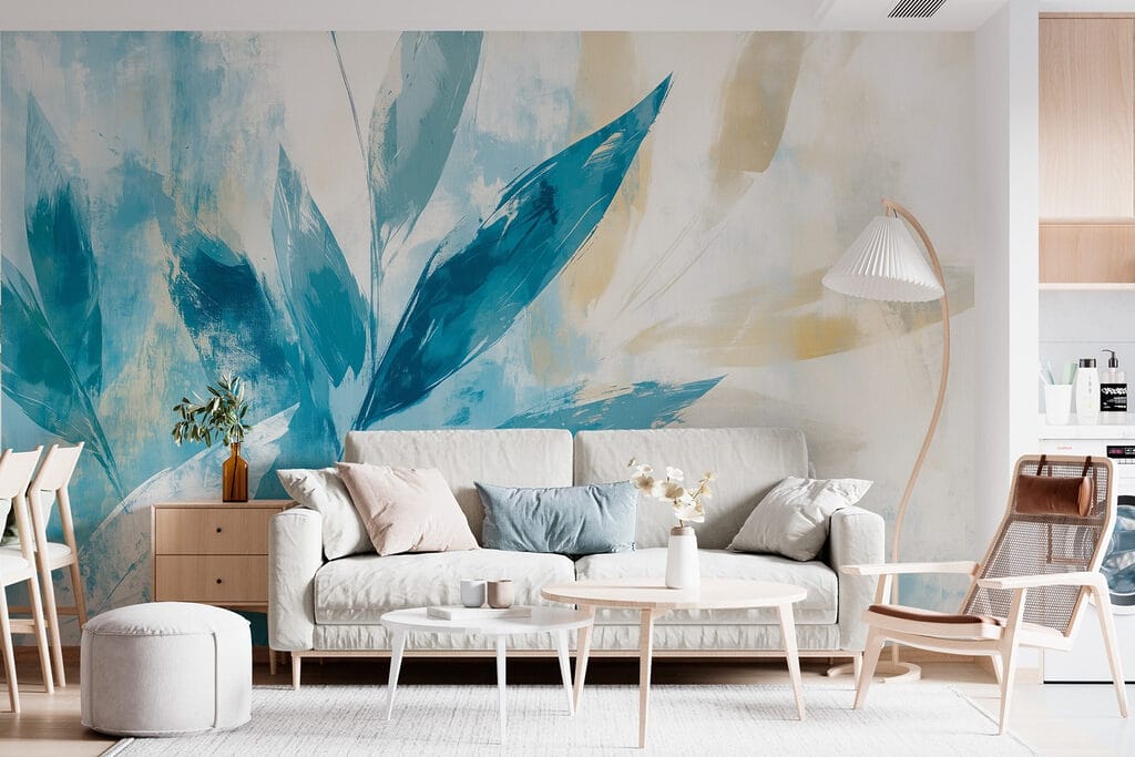 Hojas azules en pinceladas — interior 3