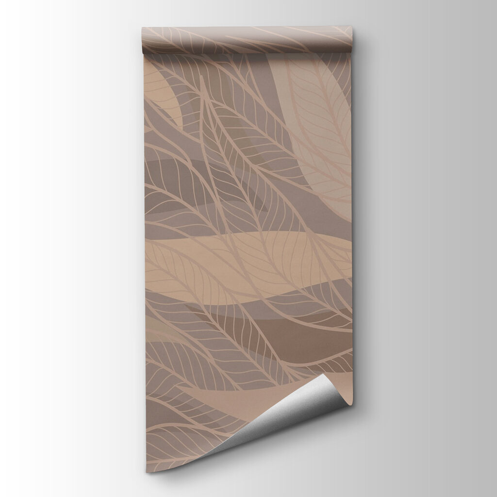 Hojas sobre taupe cálido — vista del producto