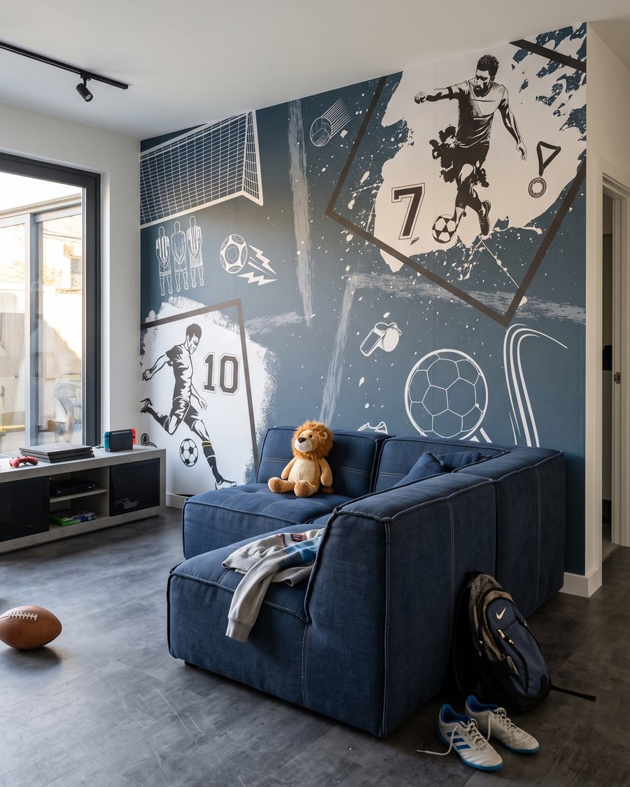 Escenas de fútbol — interior 1
