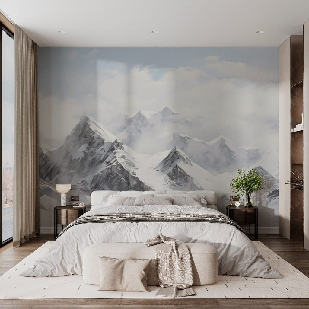 Cumbres nevadas entre nubes — interior 1