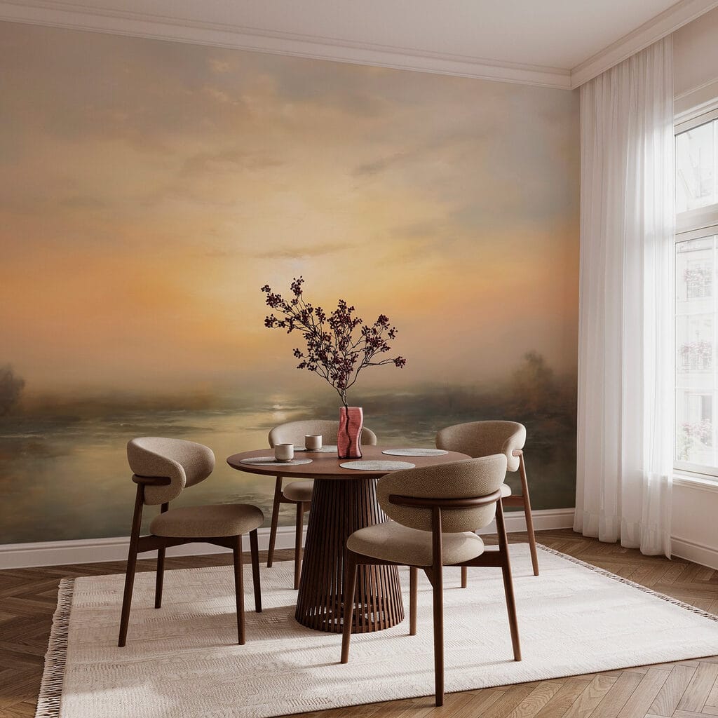 Atardecer sobre agua tranquila — interior 3