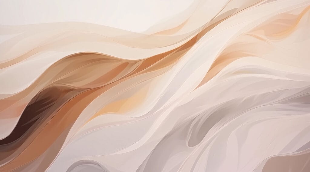 Olas en tonos melocotón — diseño completo