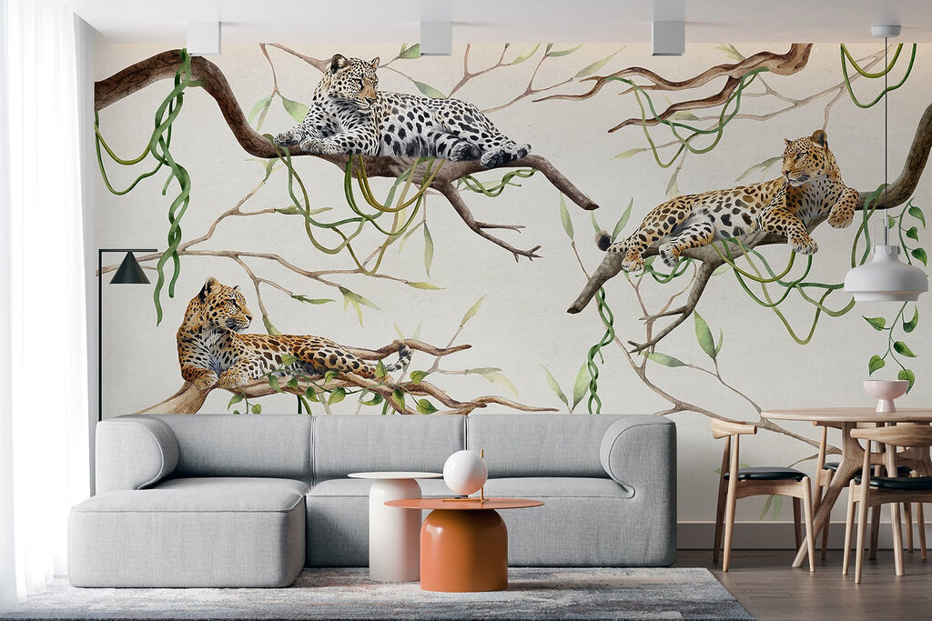 Leopardos sobre ramas — interior 2