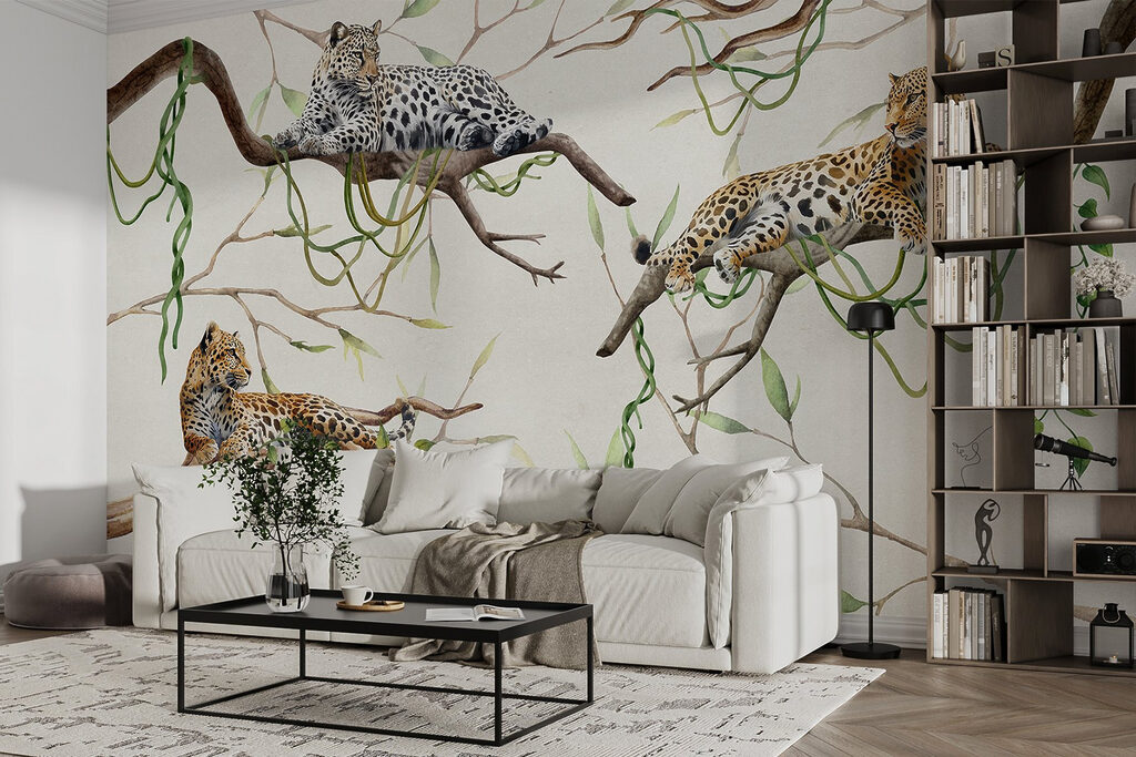 Leopardos sobre ramas — interior 3