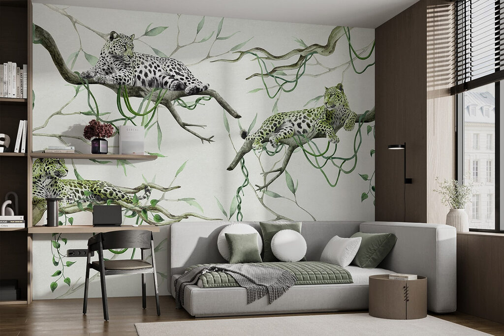 Leopardos sobre ramas — interior 2