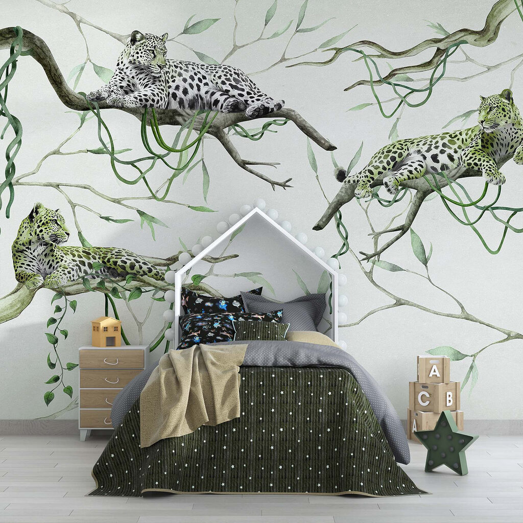 Leopardos sobre ramas — interior 5