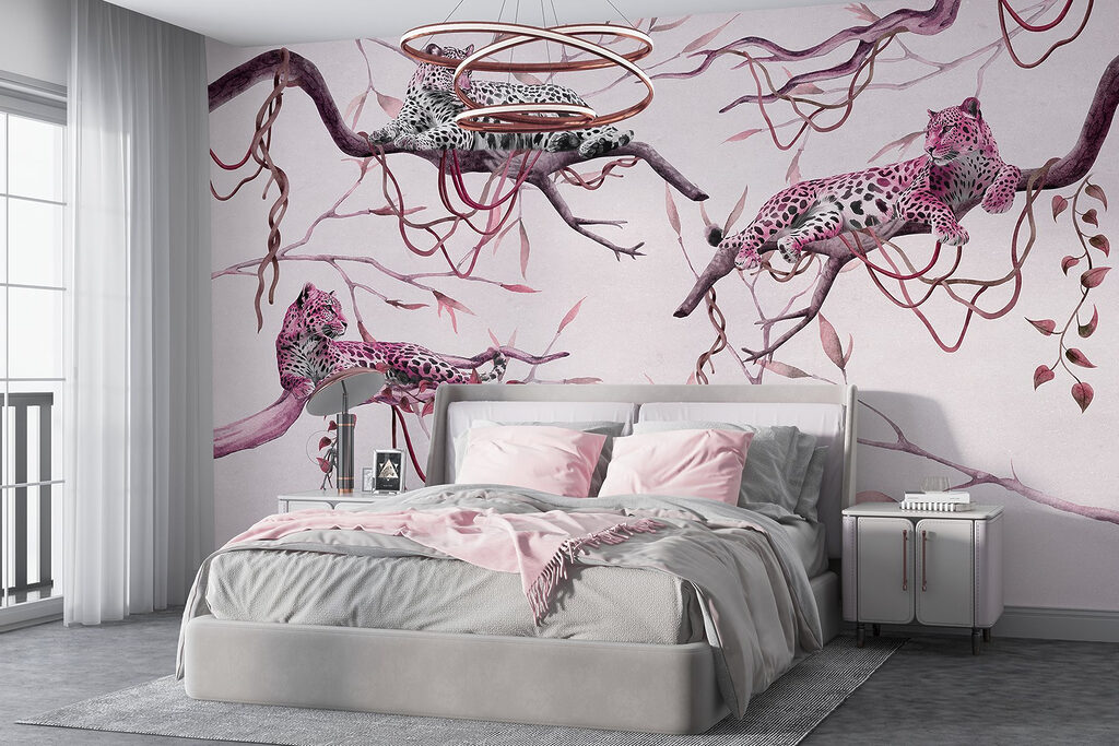 Leopardos sobre ramas — interior 1