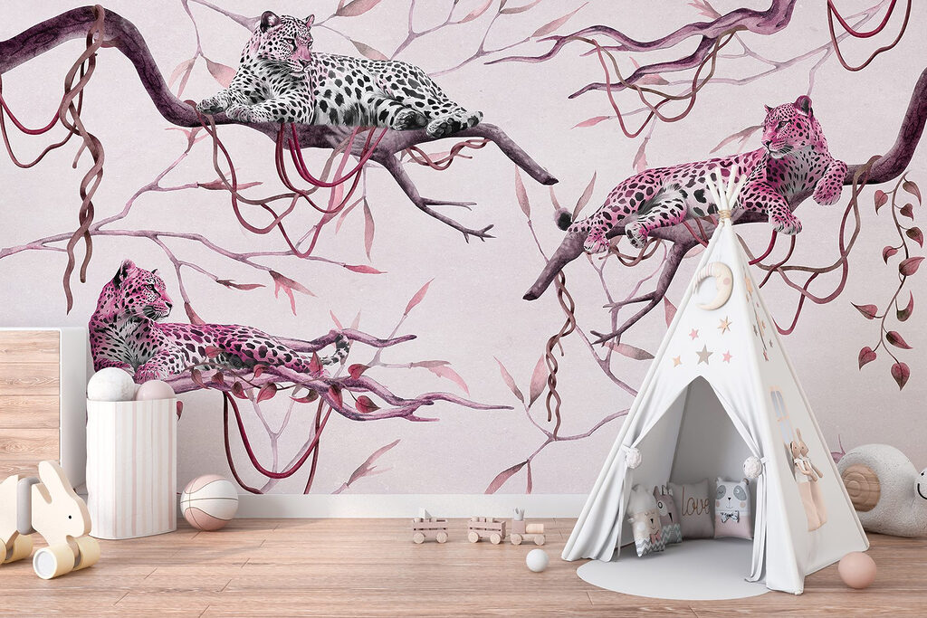 Leopardos sobre ramas — interior 4