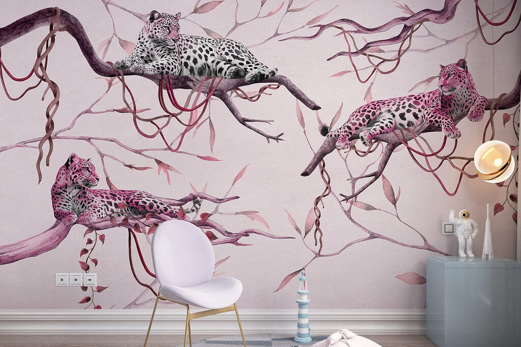 Leopardos sobre ramas — interior 5