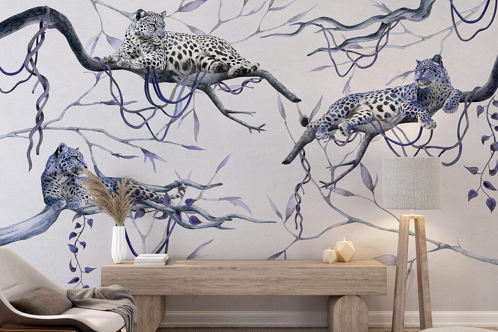 Leopardos sobre ramas — interior 2
