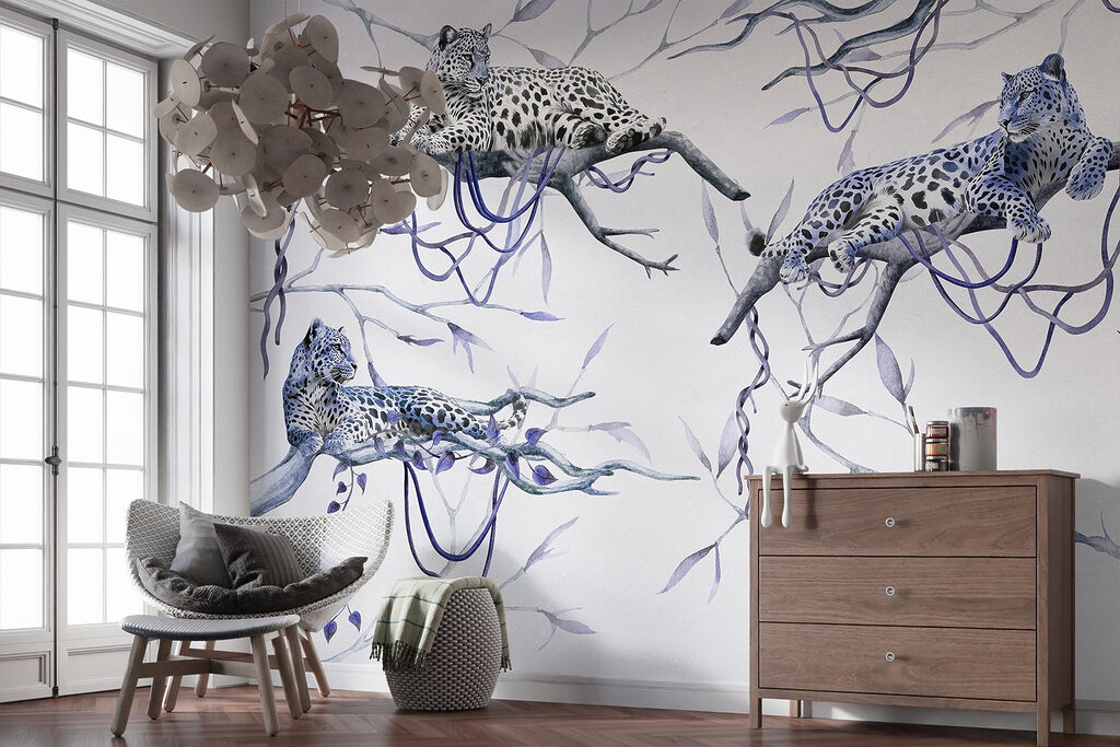 Leopardos sobre ramas — interior 4