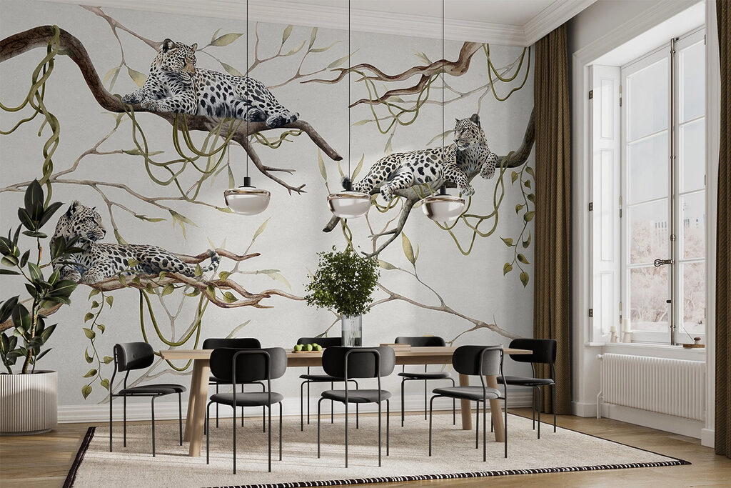 Leopardos sobre ramas — interior 3