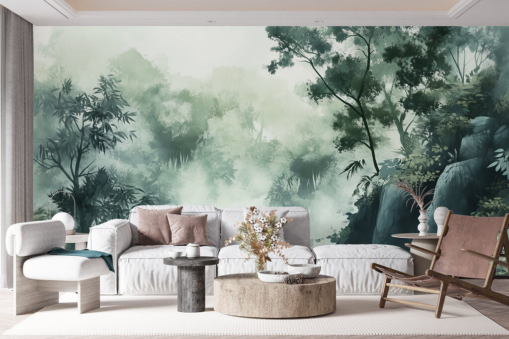 Rocas grises y bosque — interior 3