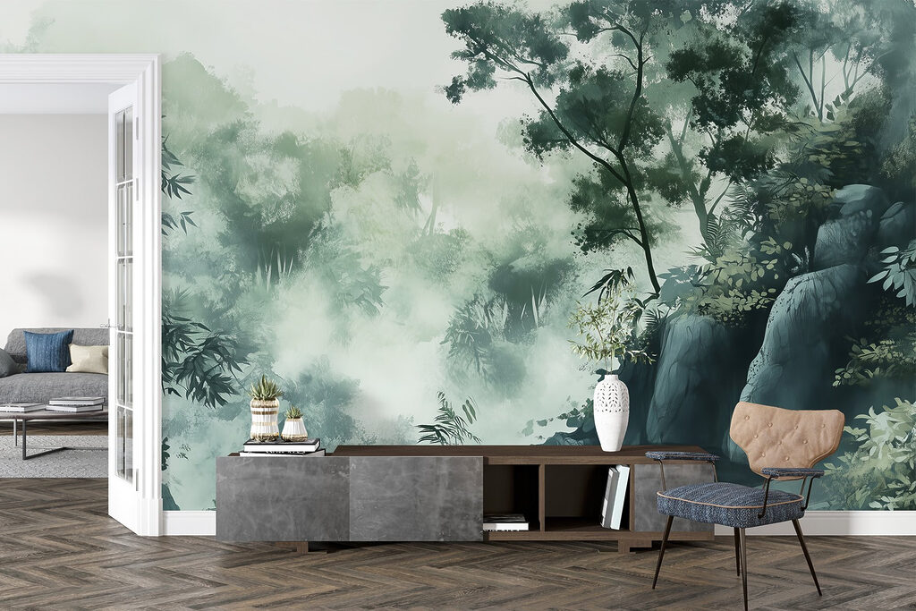 Rocas grises y bosque — interior 4