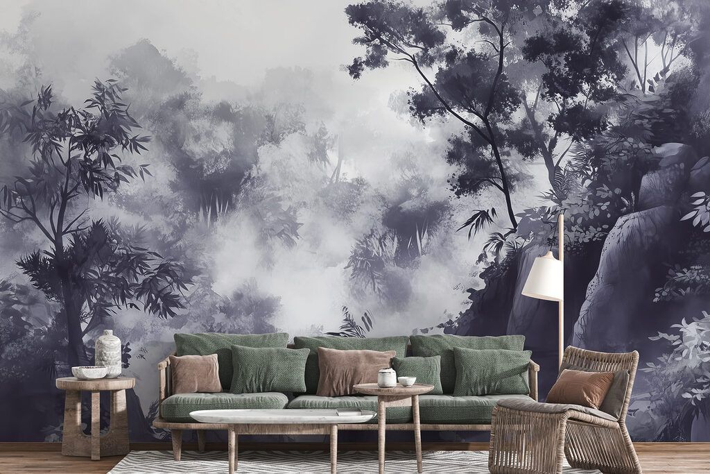 Rocas grises y bosque — interior 3