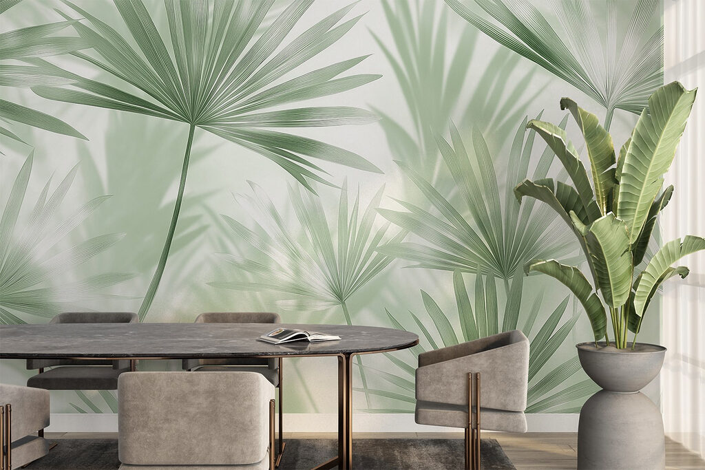 Palmas en abanico — interior 2