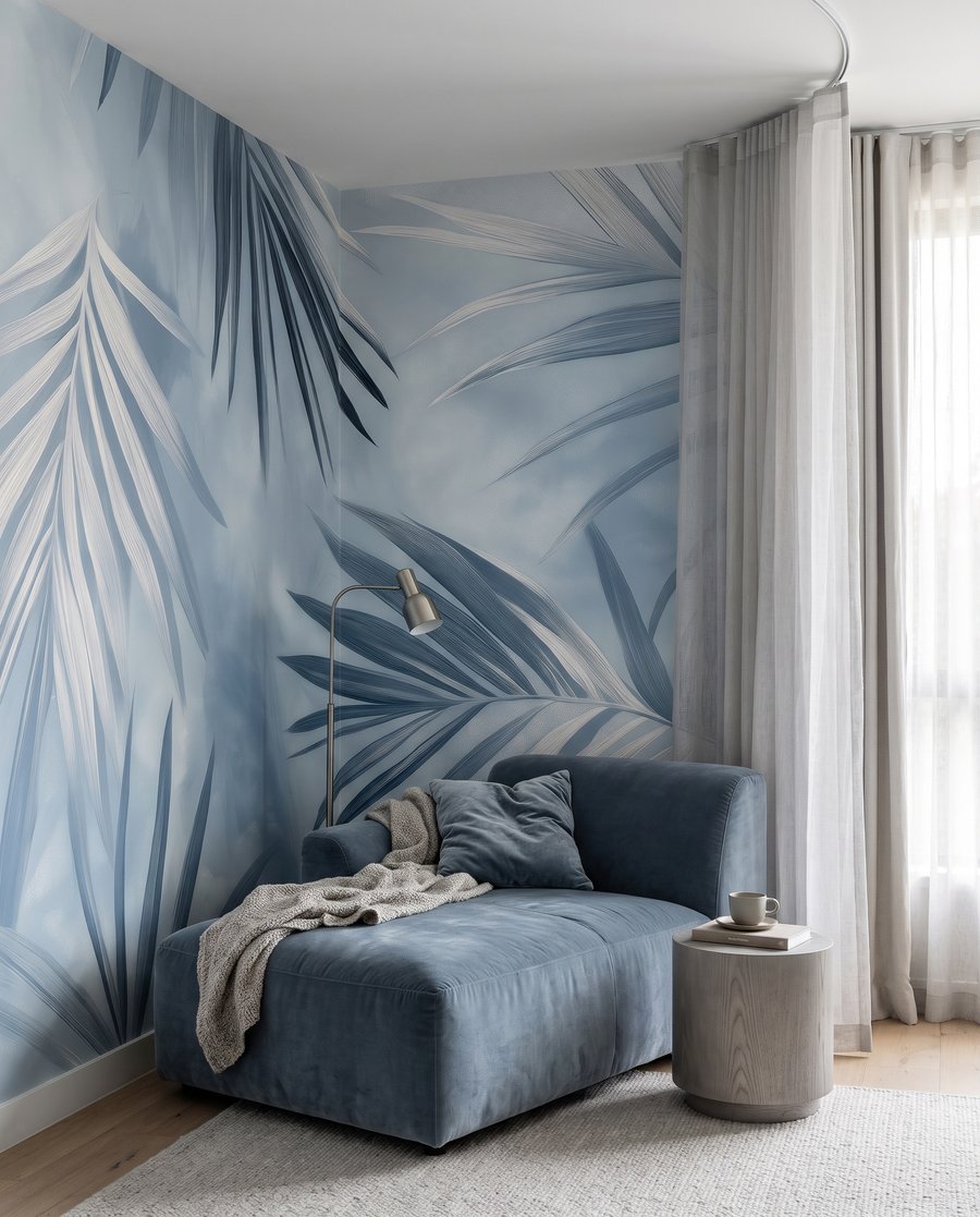 Palmas azules entrecruzadas — interior 3