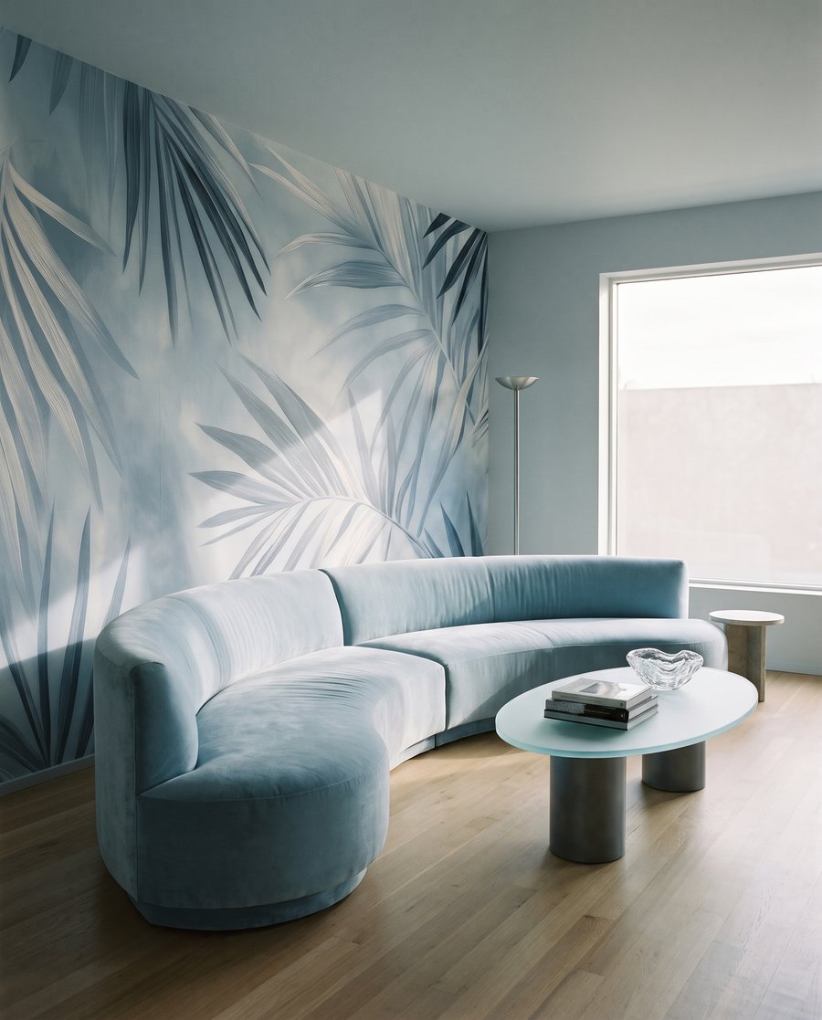 Palmas azules entrecruzadas — interior 4
