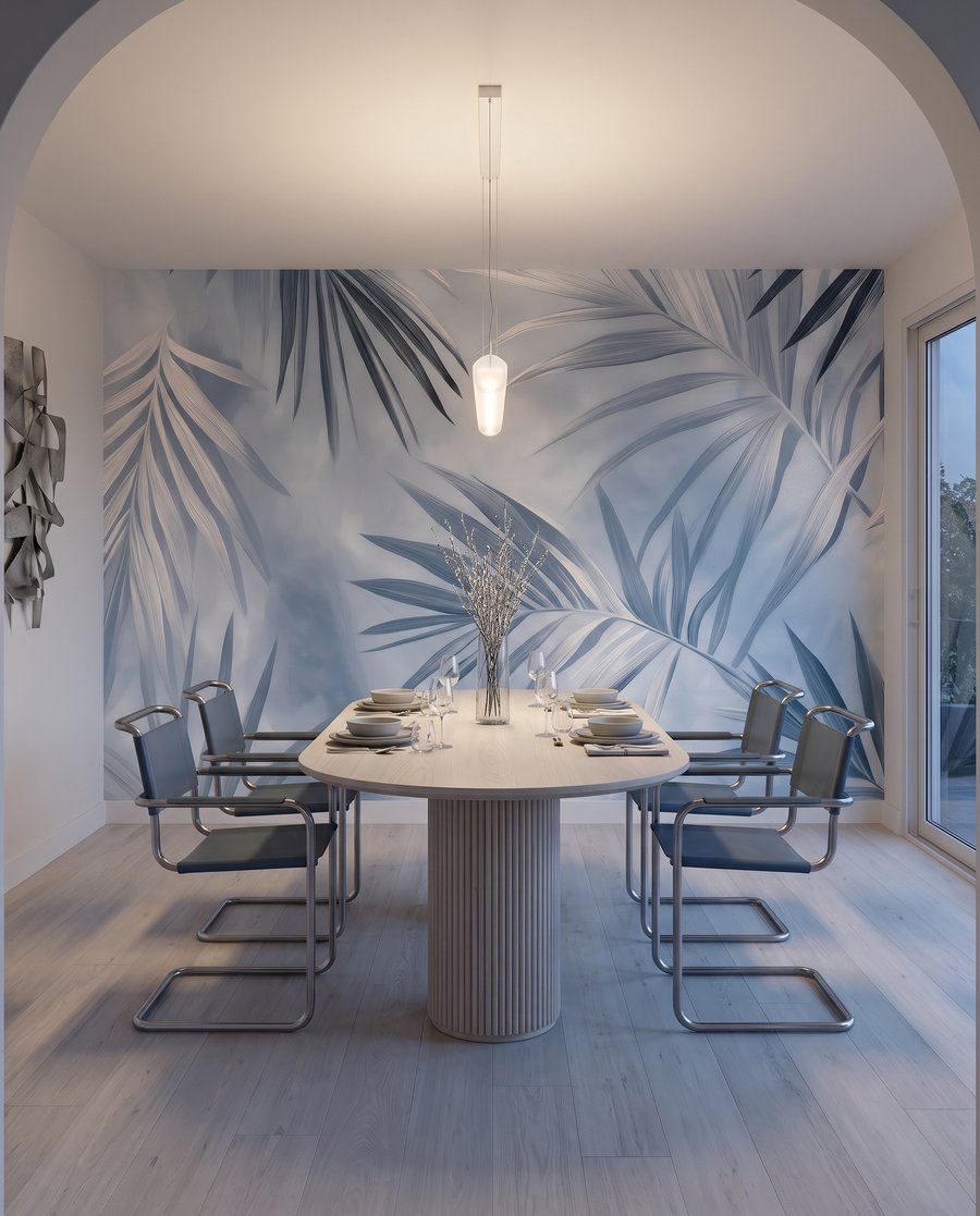 Palmas azules entrecruzadas — interior 6