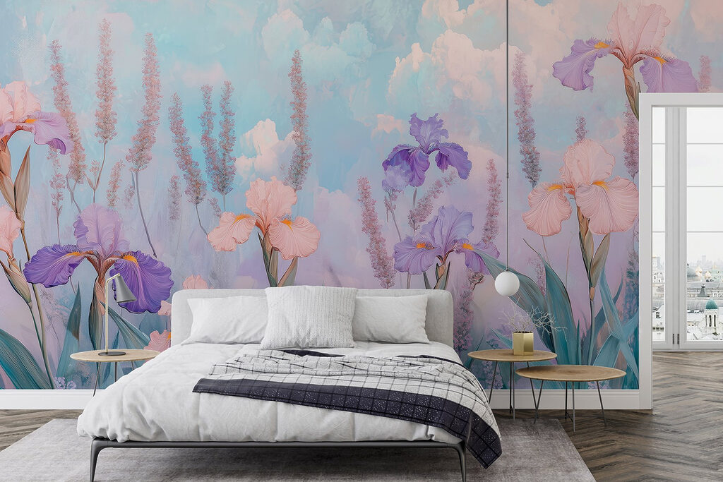 Lirios entre nubes rosas — interior 2