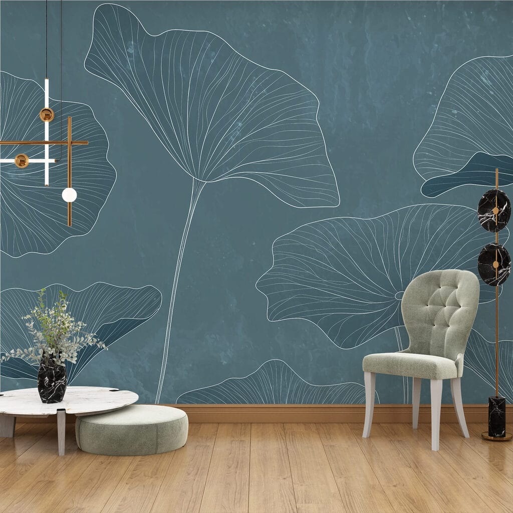 Lotos en azul petróleo — interior 1