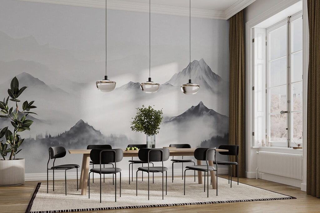 Picos grises sobre niebla — interior 2