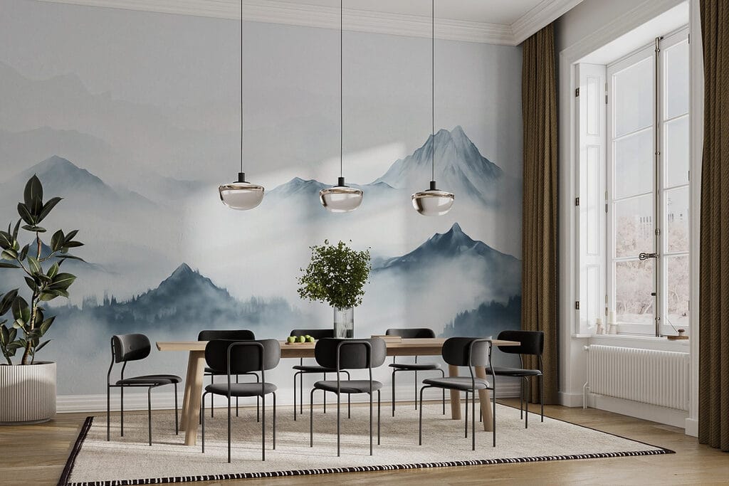Picos grises sobre niebla — interior 2