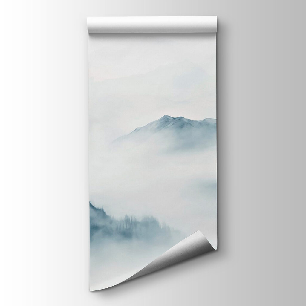 Picos grises sobre niebla — vista del producto