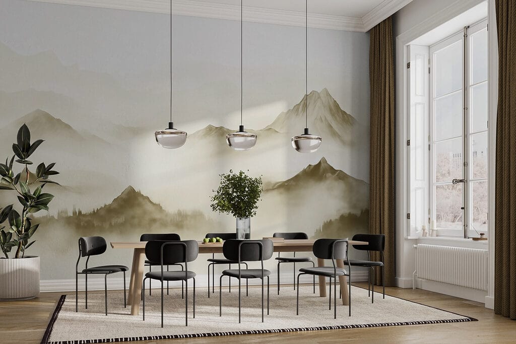 Picos grises sobre niebla — interior 2
