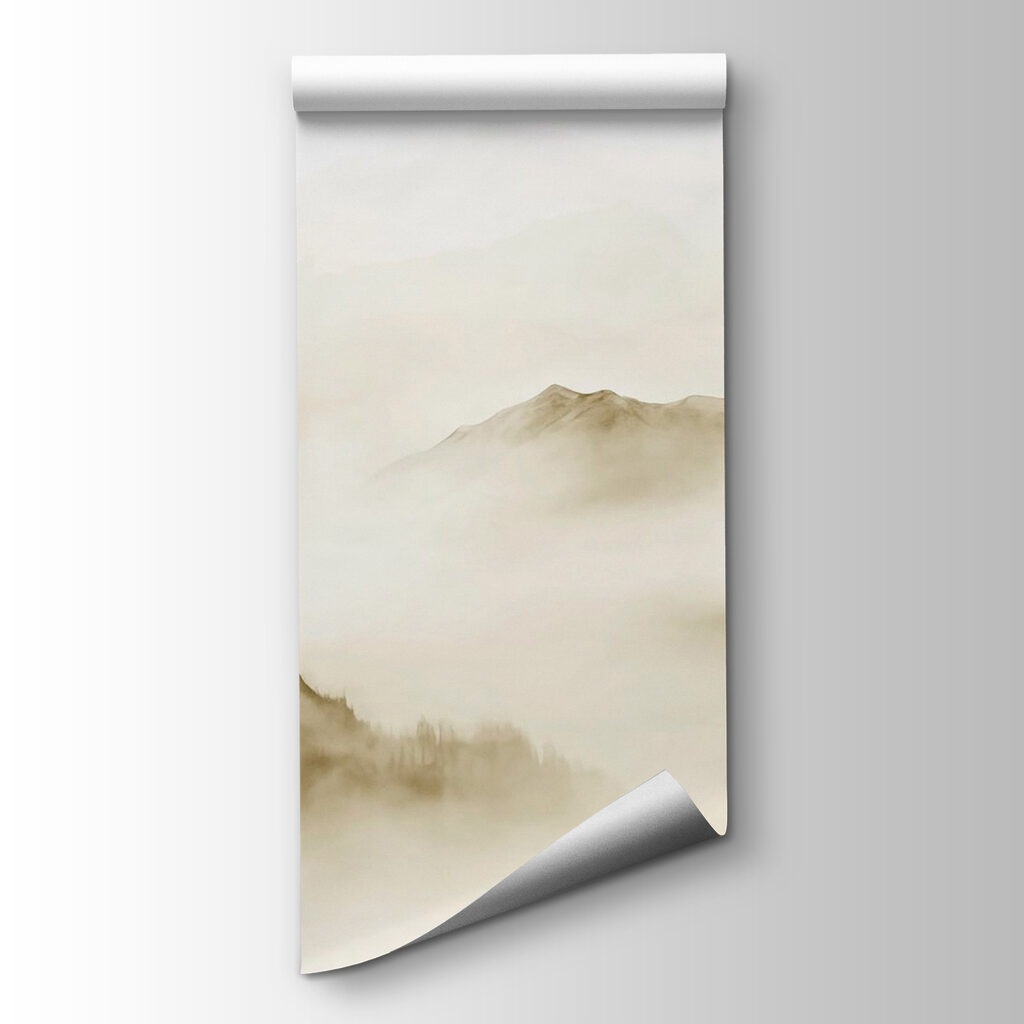 Picos grises sobre niebla — vista del producto
