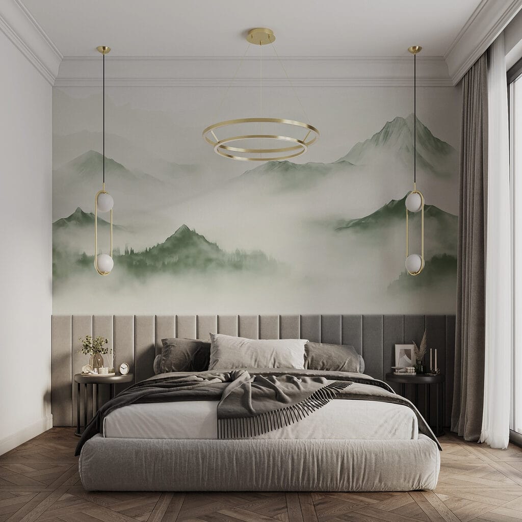 Picos grises sobre niebla — interior 1