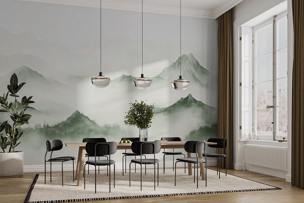 Picos grises sobre niebla — interior 2
