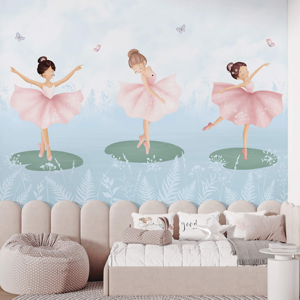 Tres bailarinas con mariposas — interior 3