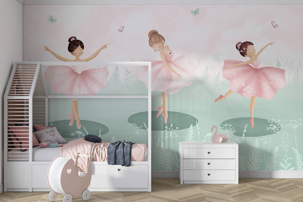 Tres bailarinas con mariposas — interior 3