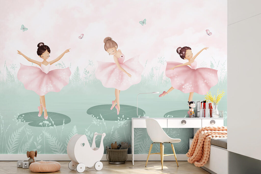 Tres bailarinas con mariposas — interior 4