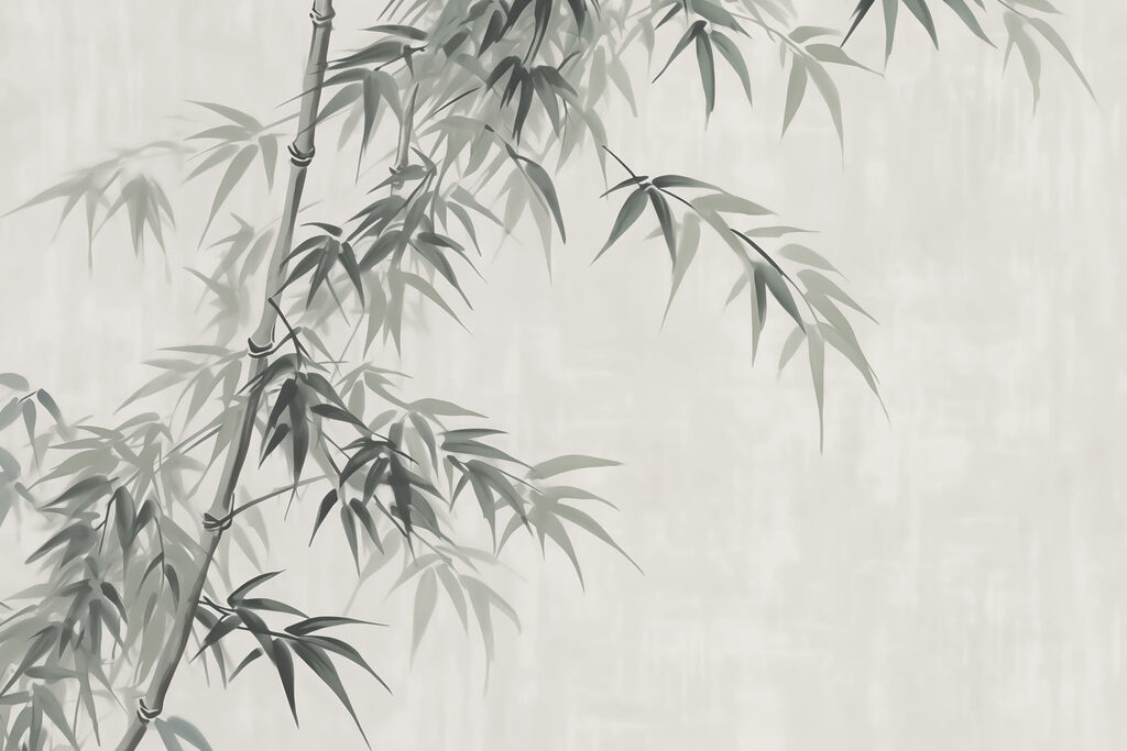 Bambú en silencio gris — diseño completo