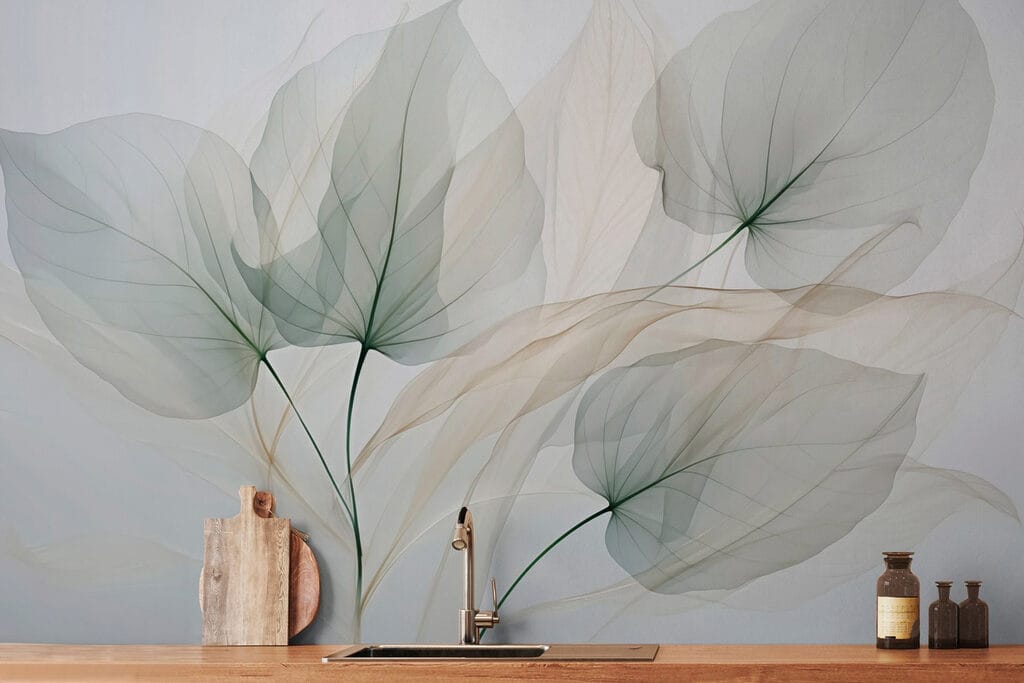 Hojas transparentes en ramas — interior 2