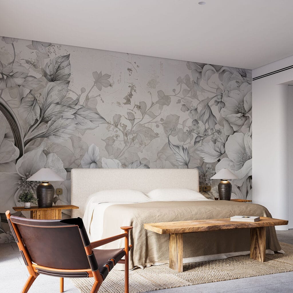 Flores y hojas detalladas — interior 1