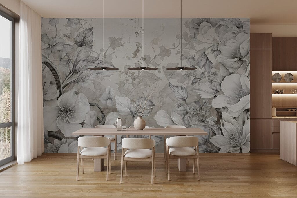 Flores y hojas detalladas — interior 2