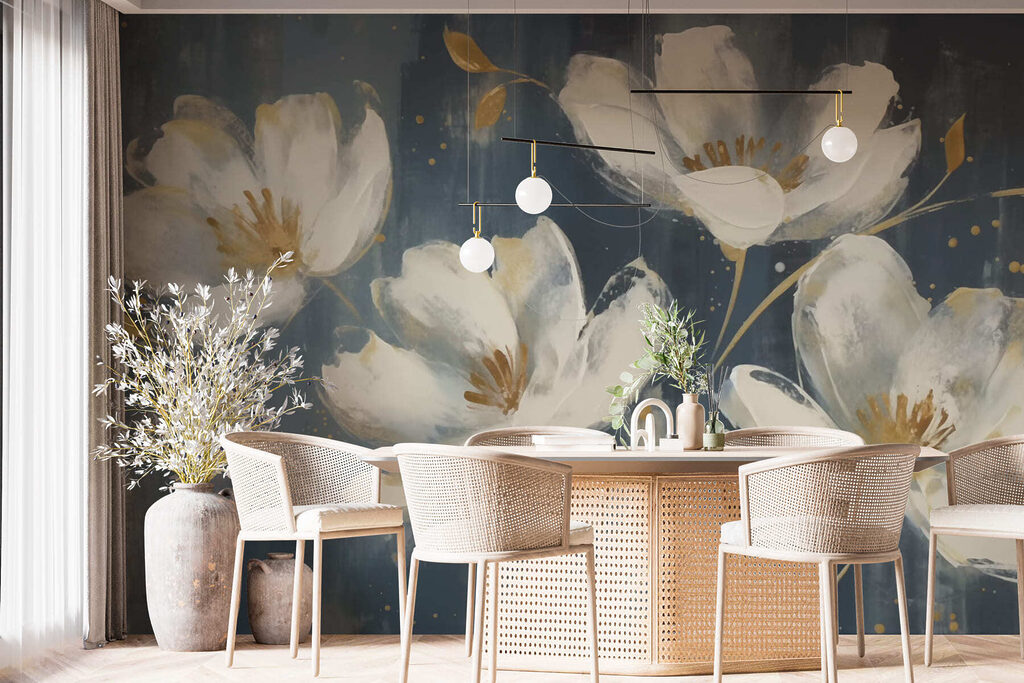 Flores blancas salpicadas — interior 3
