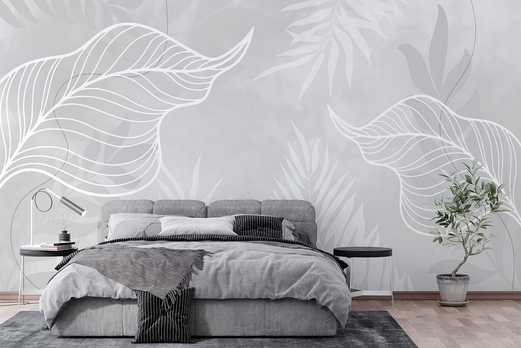 Nervios blancos sobre hojas — interior 1