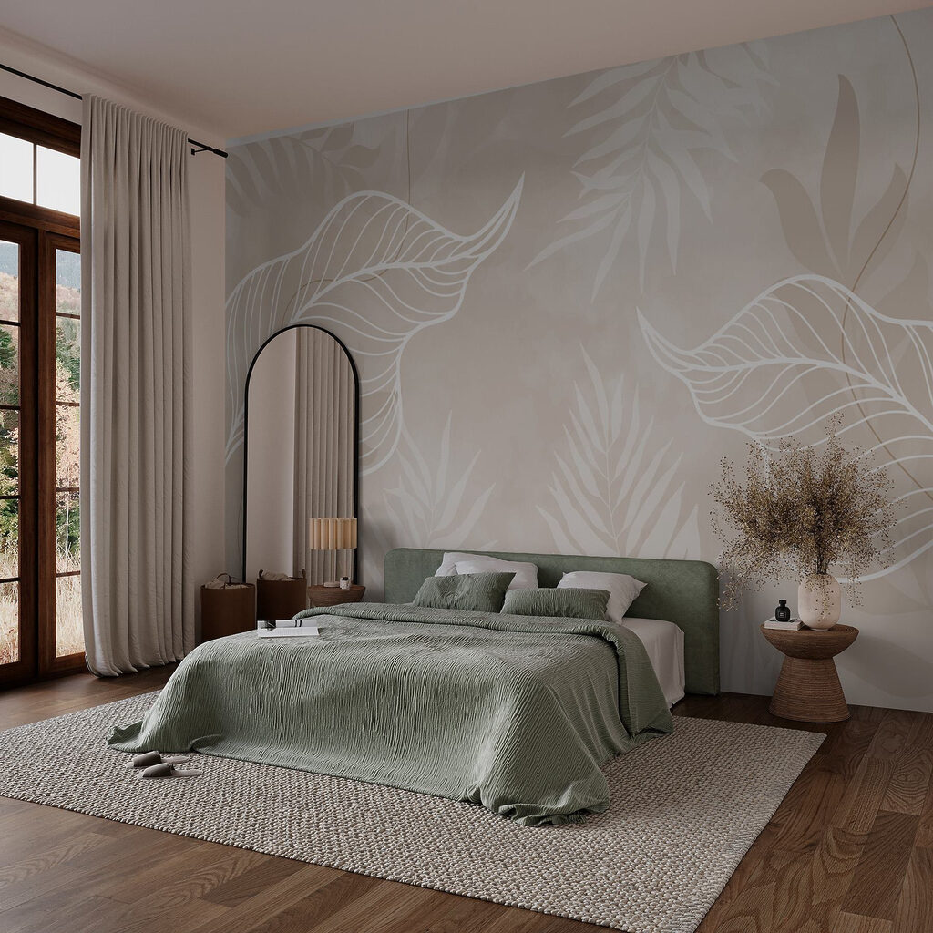 Nervios blancos sobre hojas — interior 1