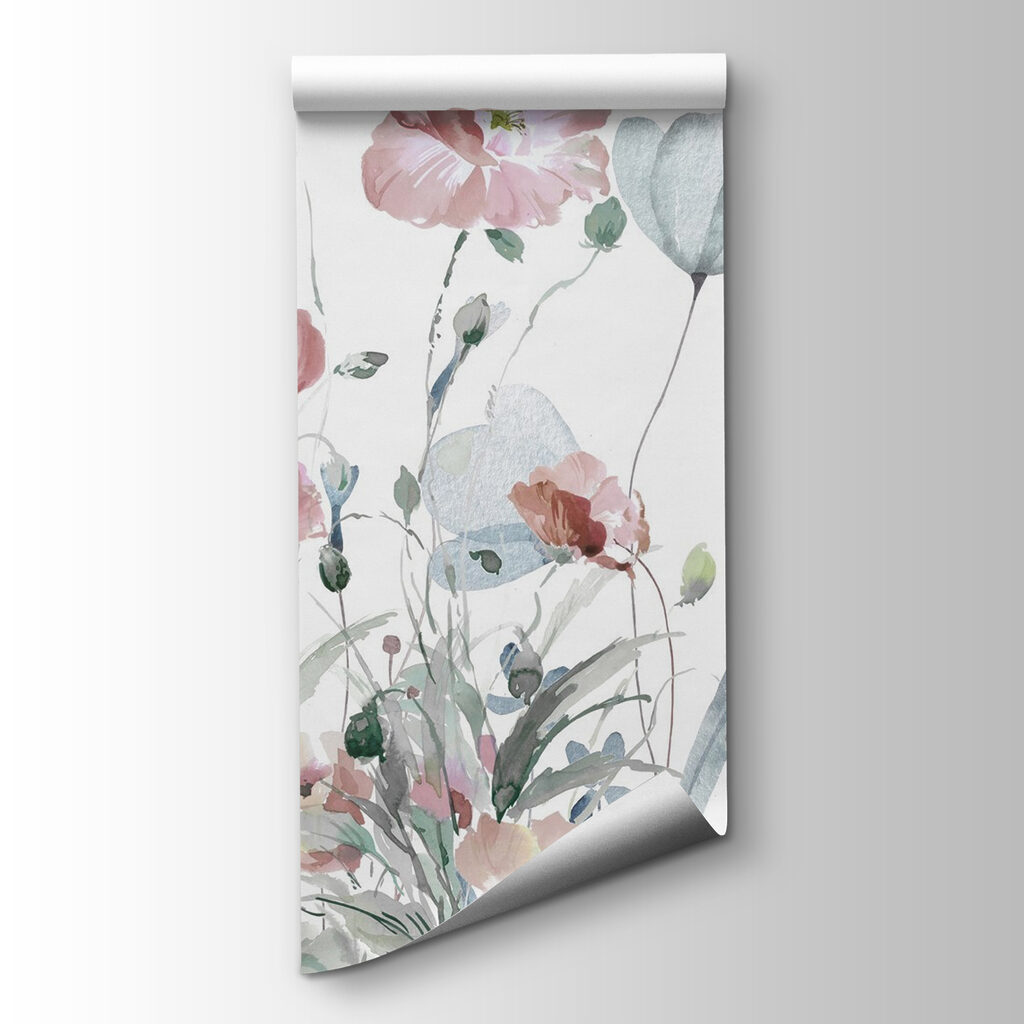Flores en acuarela suelta — vista del producto