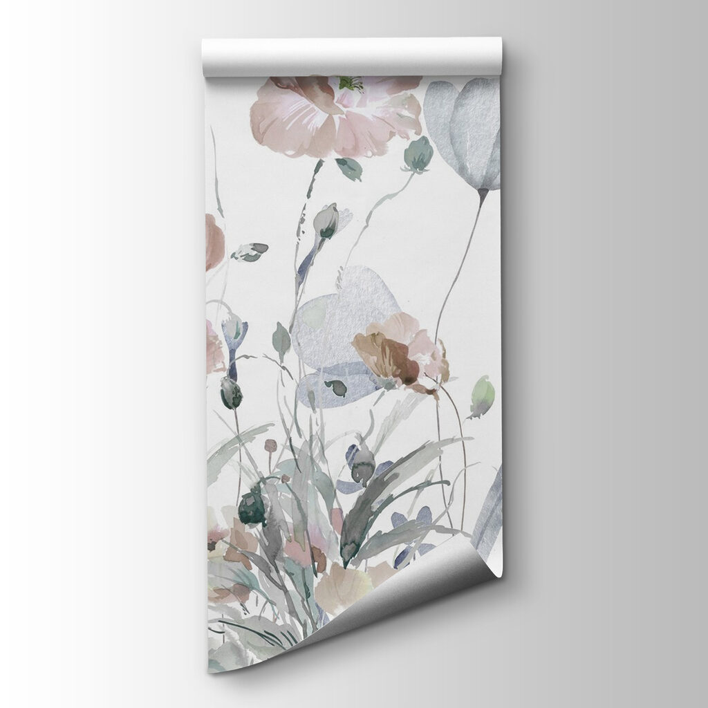 Flores en acuarela suelta — vista del producto