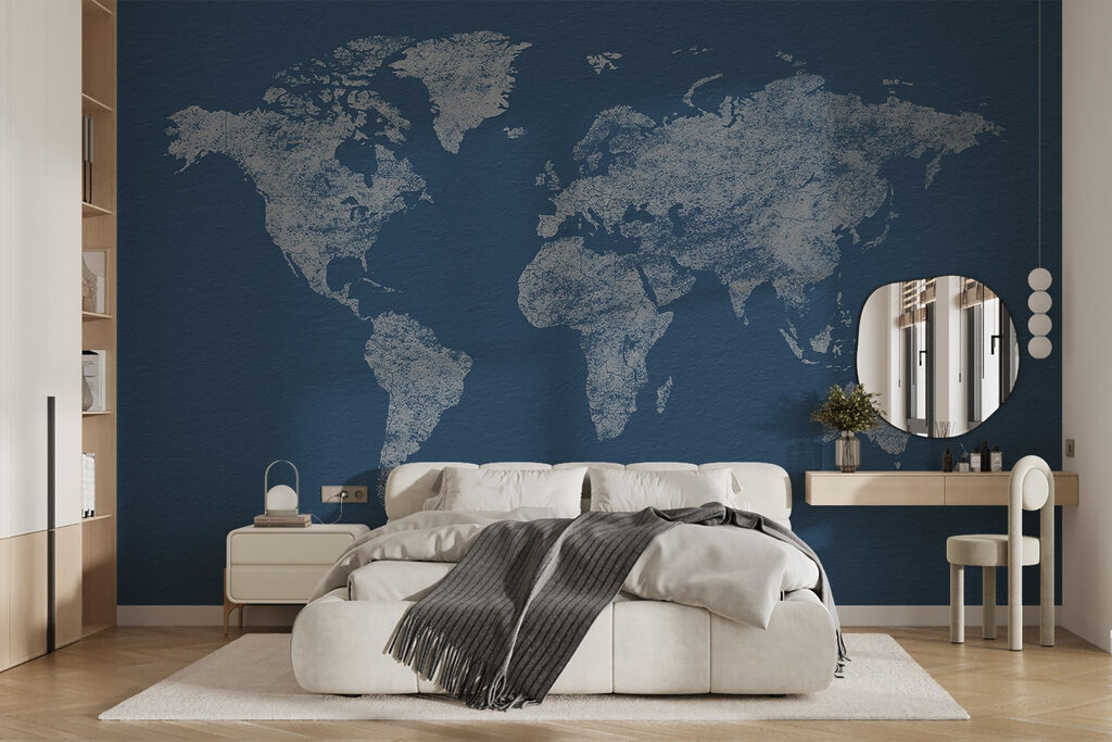 Mapa dorado y envejecido — interior 1